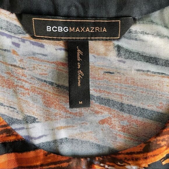 NWOT BCBG Maxazria Colorful Empire Sleeveless Dress - Picture 7 of 9